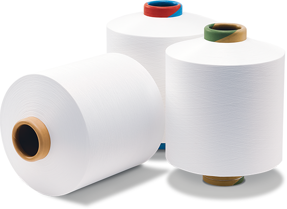 Nylon lucht bedekt garen